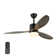 Asira 52" 3-Blade Reversible Wood Ceiling Fan with LED Lights and Remote 6-Speed