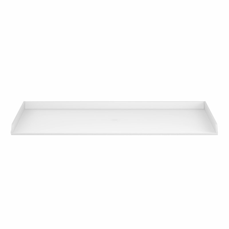 Furinno RAVEL Washer Dryer Countertop, Washer and Dryer Topper, with Edge Rails, Anti Slip Pads, 27.5 D x 54 W, for Laundry Room Organization and Storage, White