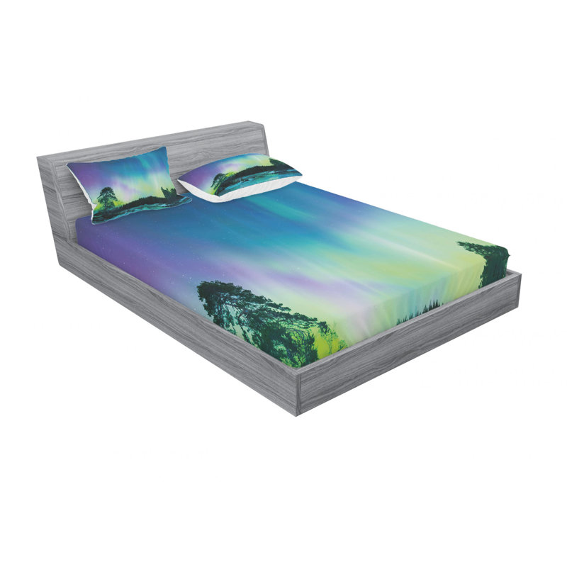 Microfiber Sheet Set, Queen Sheet Set with Fitted Sheet