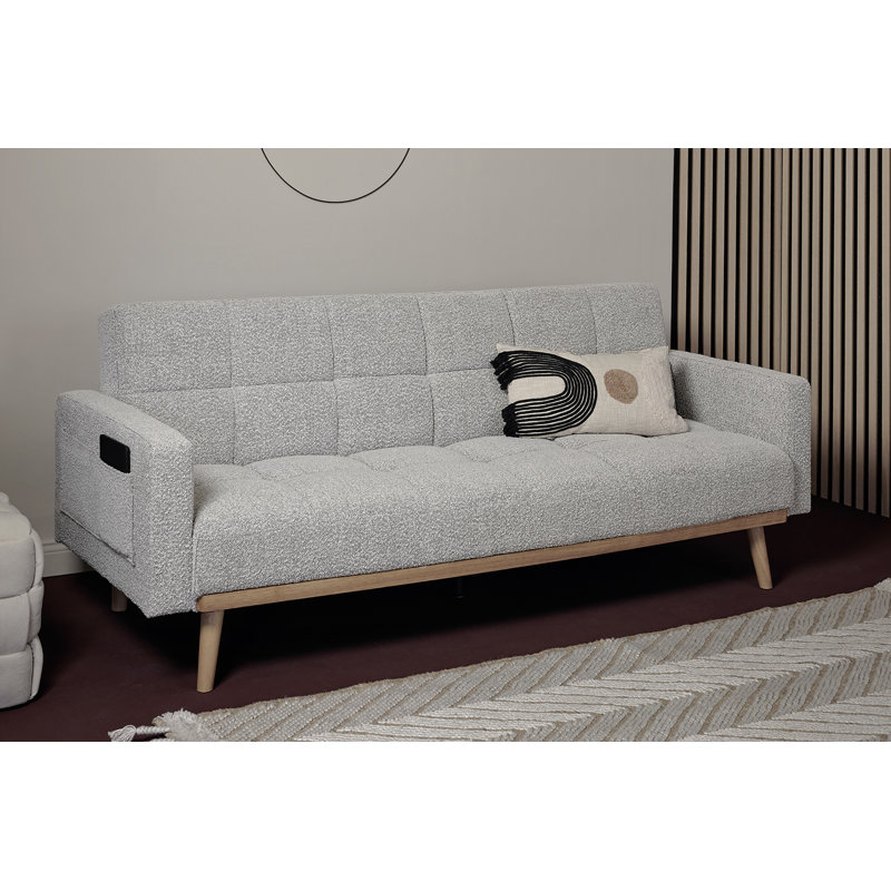 Shiflet 3 Seater Reclining Sleeper, Salt Pepper