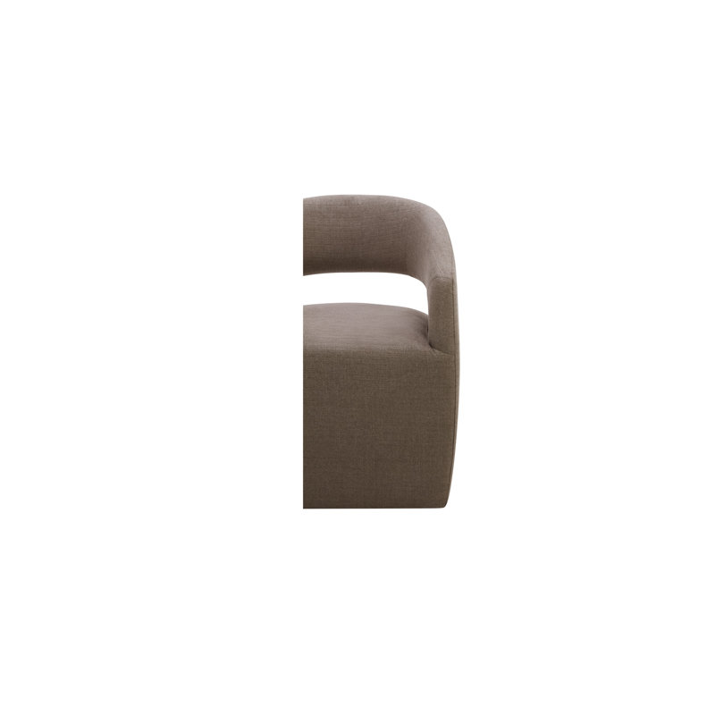 Barrow Rolling Dining Chair Amber Glow, Taupe