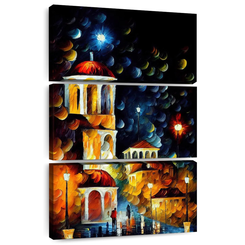 Masam, nuit d'Athènes I, H 32 po x l 20 po