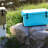 Blue 65Qt Outdoor Cooler - Keeps Cold For 5 Days And Camping Retention Heavy-Duty Ice Chest
