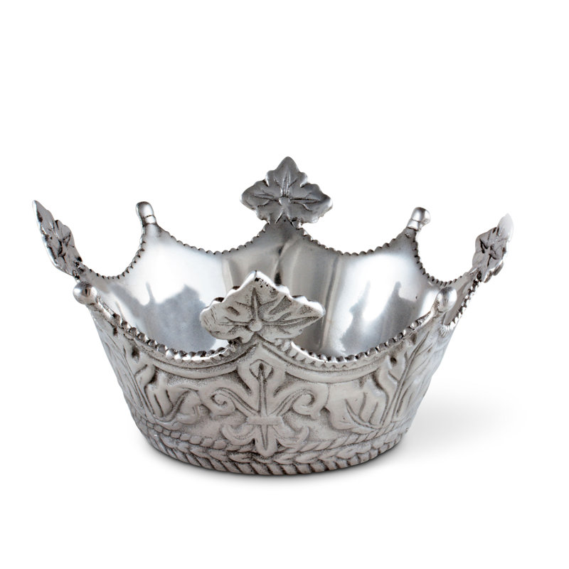 Regal Aluminum Crown-Shaped Serving Bowl, 7" Diameter