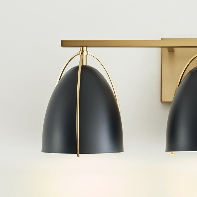 Three Light Wall / Bath, Satin Brass, No