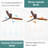 52 Inch Indoor Flush Mount Ceiling Fan With LED Light And Remote Control