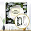 Green Leafs Collage - art mural miroir botanique carré pour salle de bain-100761371