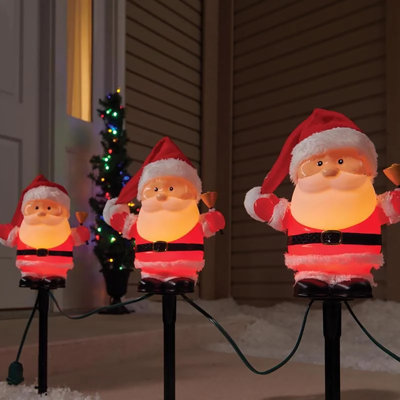 LED Warm White Santa Claus 7 in. Pathway Decor