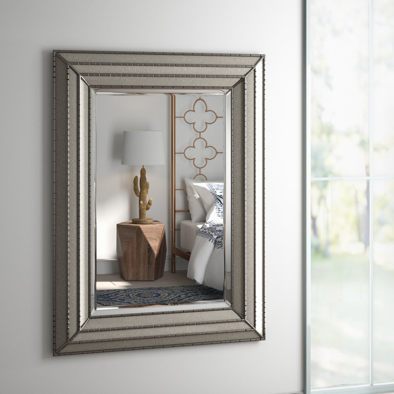 Wood Rectangle Wall Mirror
