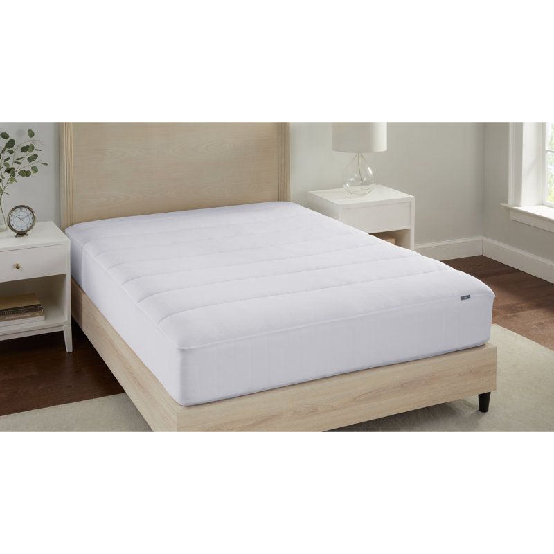 Serta Power Chill White Twin Mattress Topper with Stain Protection