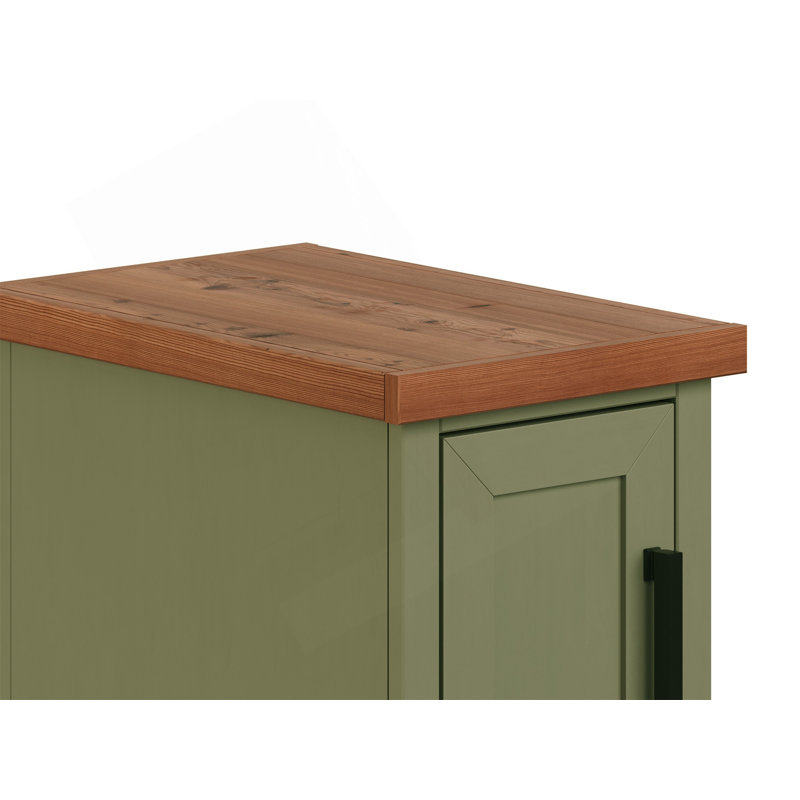 Table de chevet 14 pouces avec finition deux tons