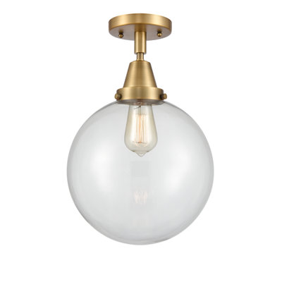 Alphonsa Glass Flush Mount