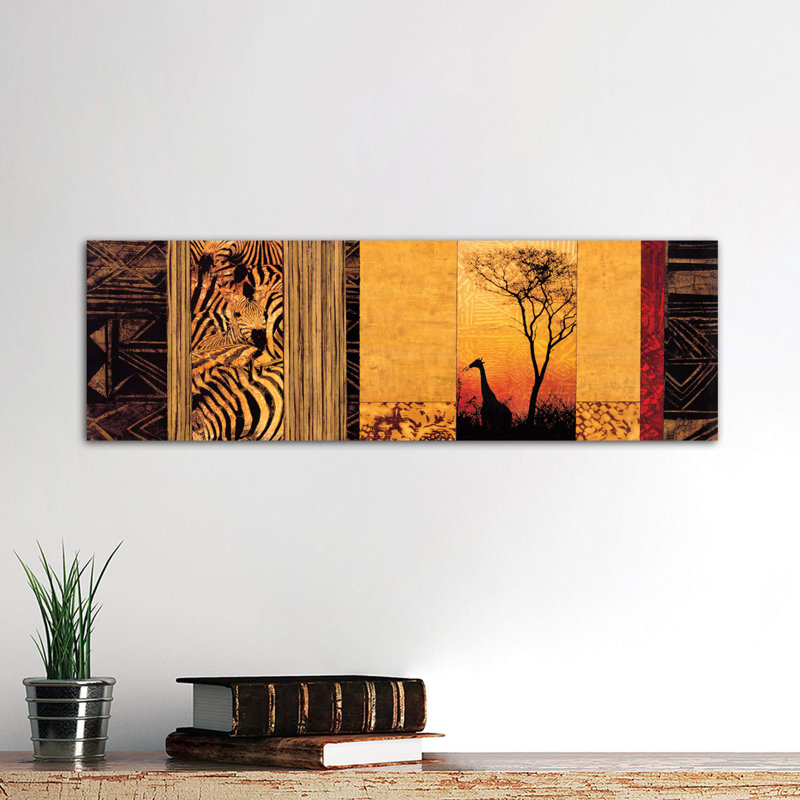 African Plains by Chris Donovan - Wrapped Canvas Panoramic Print, 30.48 cm H x 91.44 cm W x 1.91 cm D