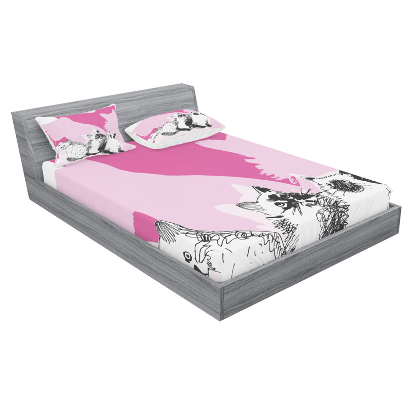 Microfiber Sheet Set, Full/Double Sheet Set with Fitted Sheet