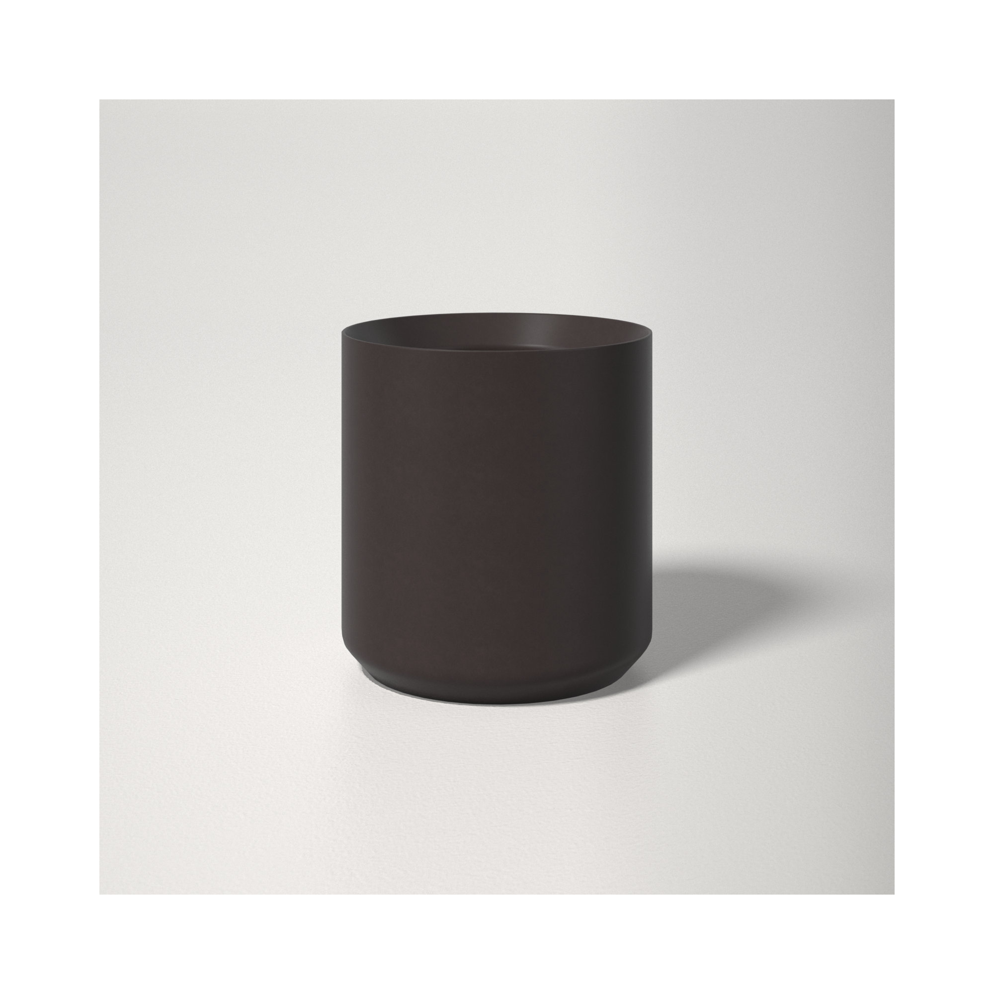 Parsons Handmade Ceramic Pot Planter, 2" H x 2.5" W x 2.5" D, Black