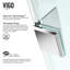 Monteray 38" W x 30" D x 73" H Hinged Frameless Shower Enclosure with 3/8  Clear Glass-50962068