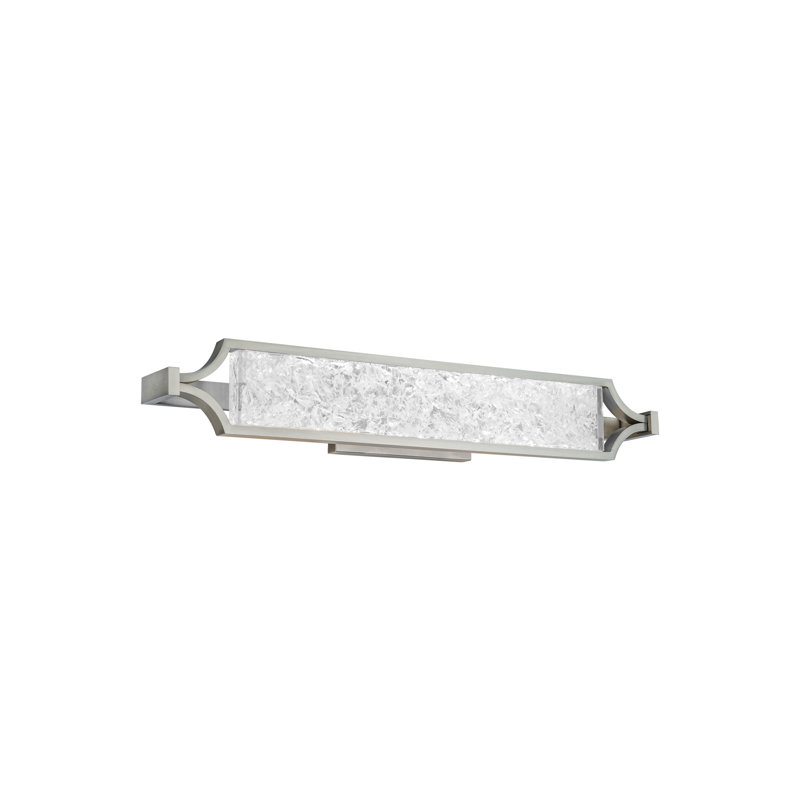 Emblem Dimmable LED Vanity Light, Sliver