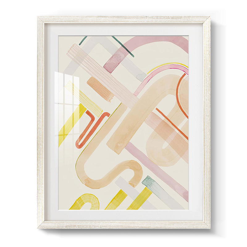 Aquarelle, aire de jeux Arches II - impression encadrée, Blanc