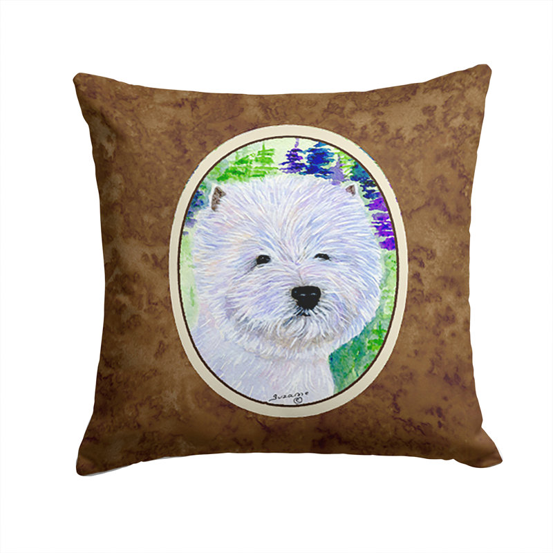 Coussin décoratif intérieur/extérieur westie