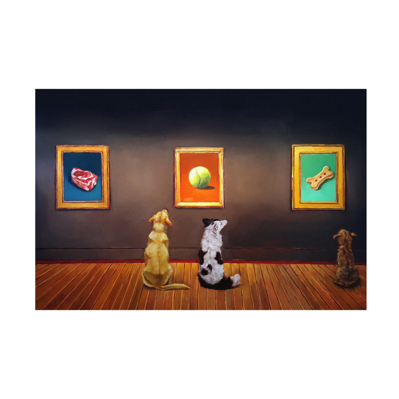 «Danney Dog Museum», reproduction sur toile, H 12 po x l 19 po