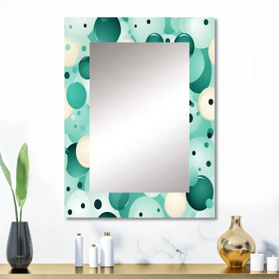 Motif à pois Alviani Coastal Tranquility - grand miroir à pois, miroir décoratif mural