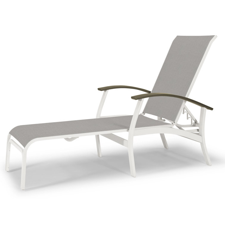 Askar Outdoor Rust-Resistant Metal Chaise Lounge