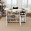 Îlot de cuisine mobile de 47 po pliable-2055816774