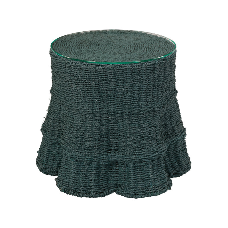 Table d'appoint Falda Seagrass, Verdigris, Vert-de-gris