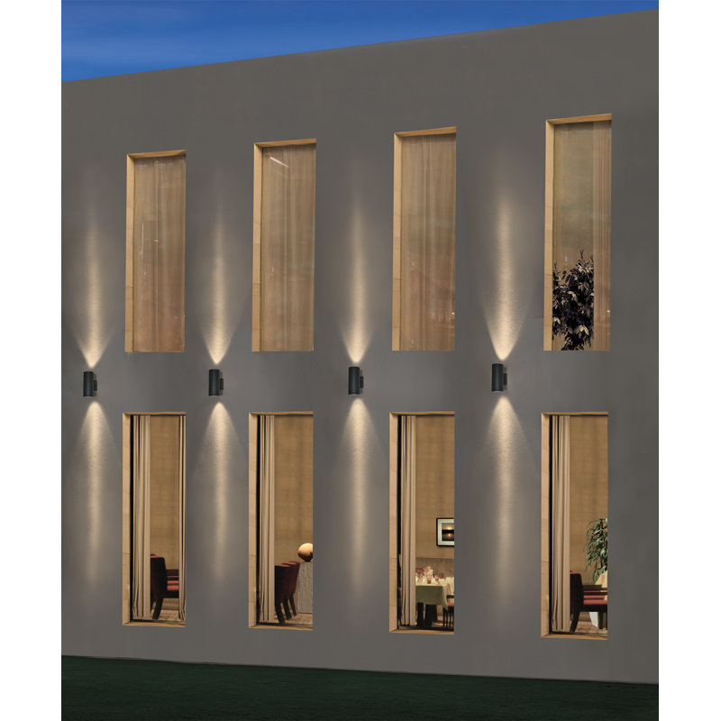 Outdoor Cylinder 4" Up and Down Wall - Anthracite