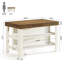 Table de bar - Bois d'ingénierie - 1 pièce - Table de bar - Brun - Rangement à plusieurs niveaux