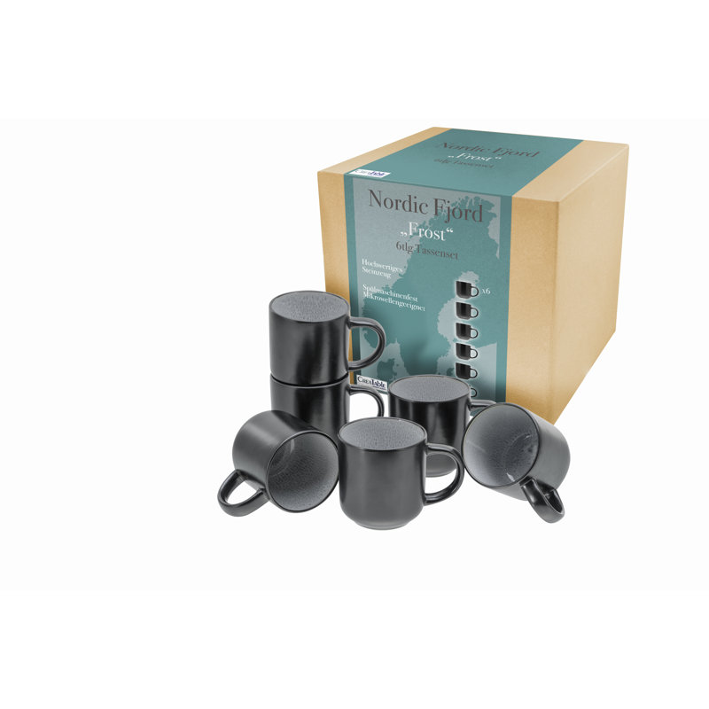 Creatable, 21522, Nordic Fjord Frost, Kaffeebecher Set 6-tlg