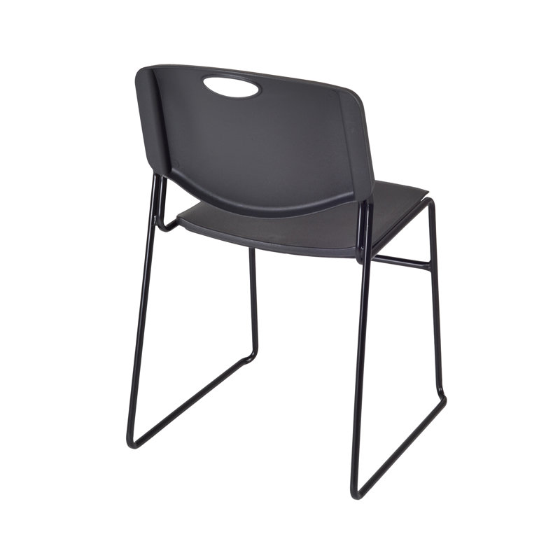 Training Table and Chair Set, 29" H x 60" L x 24" W, Cherry, Black