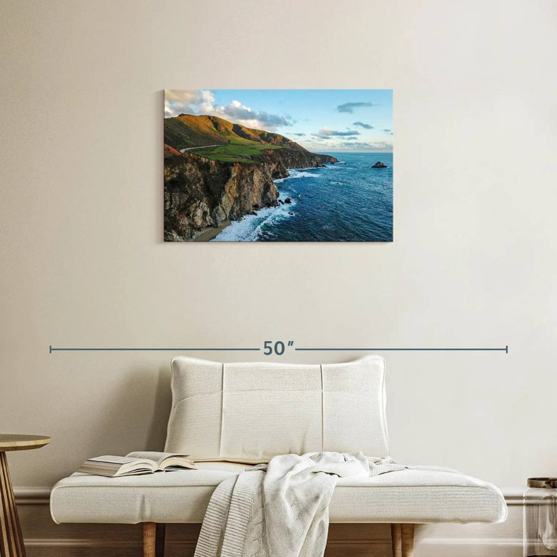 Gillard Cliff In Big Sur, H 20 po x l 30 po