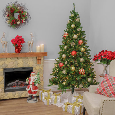 7.5' Pre-Lit Spruce Tree