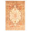 Tapis décoratif en laine brun clair de conception unique 8 pi 10 po x 13 pi 2 po Deyaneira noué à la main
