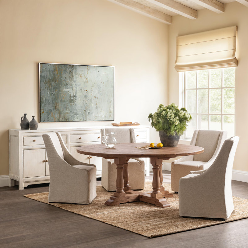 Marina Oak Wood Dining Table