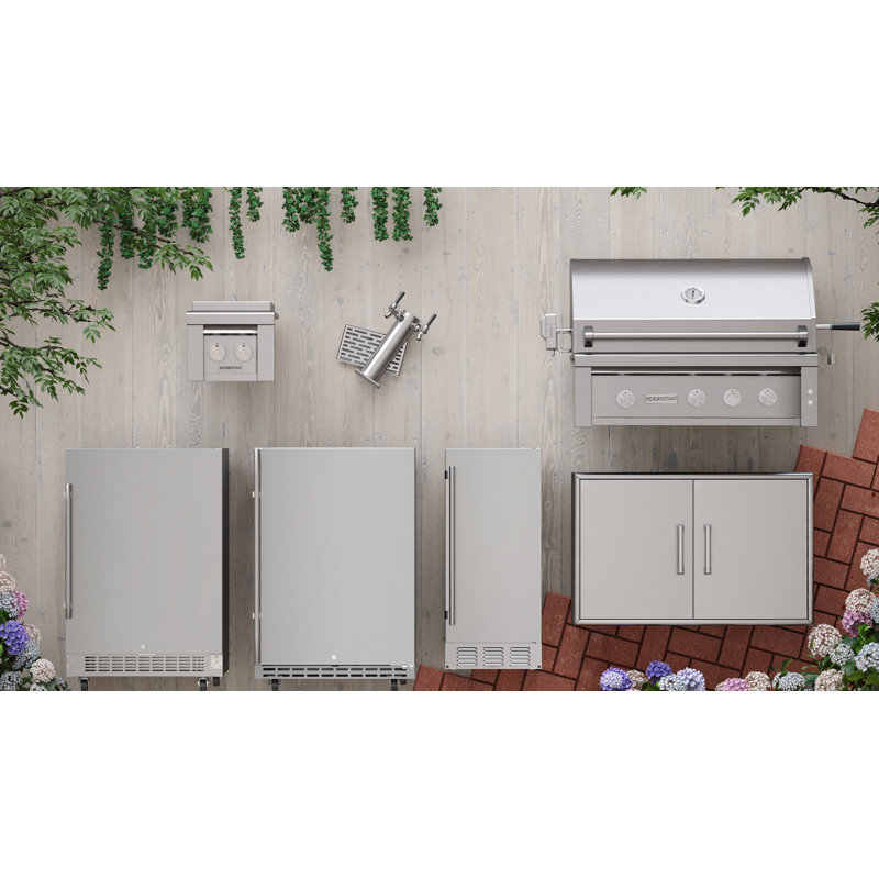 EdgeStar Stainless Steel Outdoor Double Storage Drawers