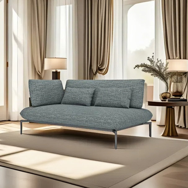 Chaise longue paresseuse unique, Orienté à gauche (vu de face)