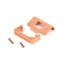 Polished Brass ½" Rebate Kit for Tubular Mortice Latch-111909897