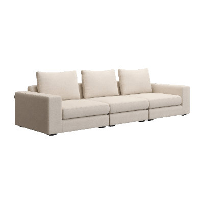 Braxton 3-Piece Sofa Cream