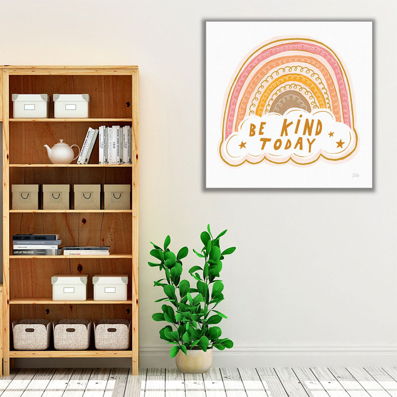 «Be Kind Today», reproduction d'art sur toile, H 12 po x l 12 po