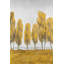 Sept arbres jaunes abstraits - impression de salon gris
