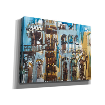 Toile épique «Balconies» par Erin McGee Ferrell, 34 po x 26 po
