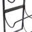 Gentia 5 Bottle Wall Mounted Wine Bottle Rack in Black