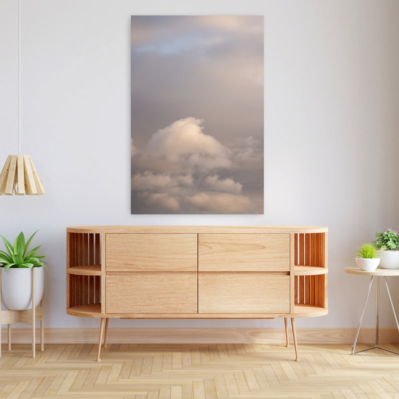 Art contemporain, paysage abstrait, paysage côtier, H 48 po x l 32 po