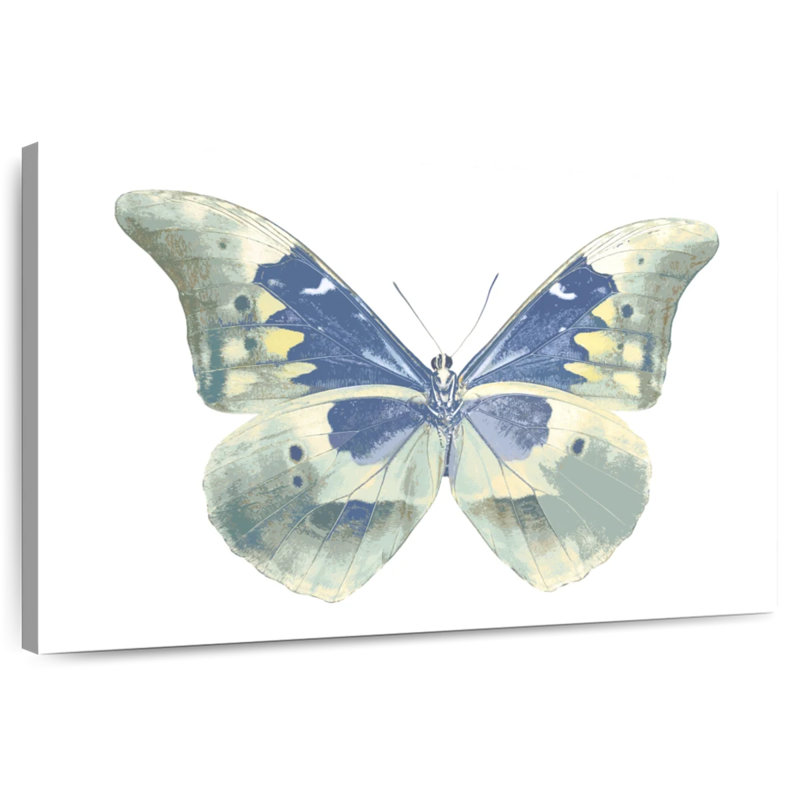 Brampt Butterfly In Indigo, 34" H x 51" W