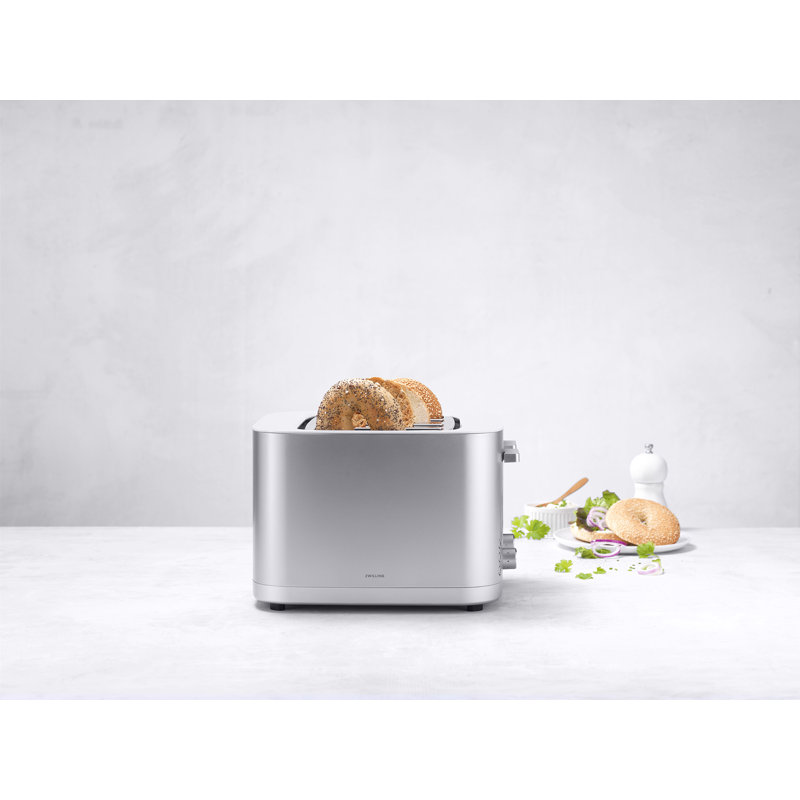 Silver Stainless Steel 4-Slice Digital Toaster with Wide Slots
