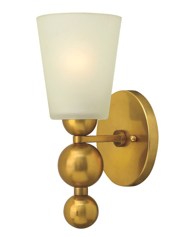 Vancleave Armed Sconce, Vintage Brass