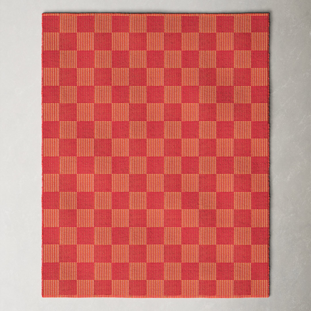 Della Area Rug in Red / Rust AllModern Rug