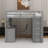 Full Loft Bed With Drawers,Desk And Wardrobe-16928010